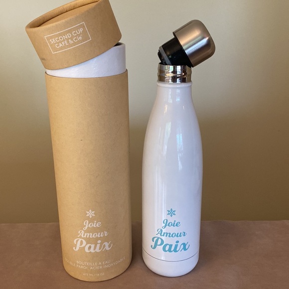 Second Cup Stainless 16 Oz water bottle  NWT - Picture 5 of 6
